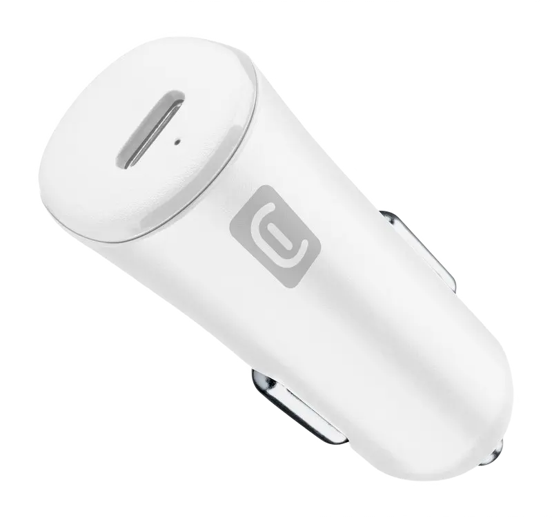 Автомобильное зарядное устройство Cellularline USB-C, 20Вт, Белый - photo