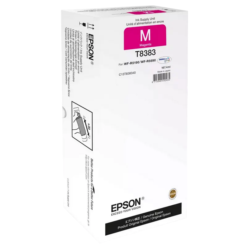 Recipient de cerneală Epson T8383, 167,4ml, Magenta - photo