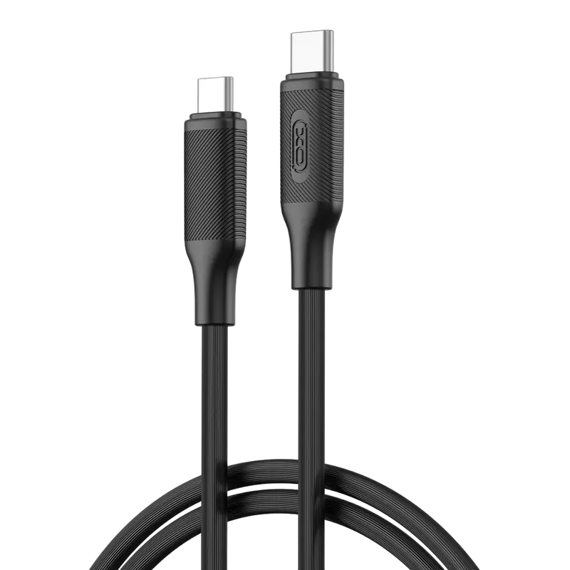 Кабель для зарядки и синхронизации XO NB-Q265B, USB Type-C/USB Type-C, 1м, Чёрный - photo