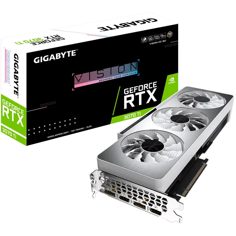 Placă Video Gigabyte GV-N307TVISION OC-8GD,  8GB GDDR6X 256bit - photo