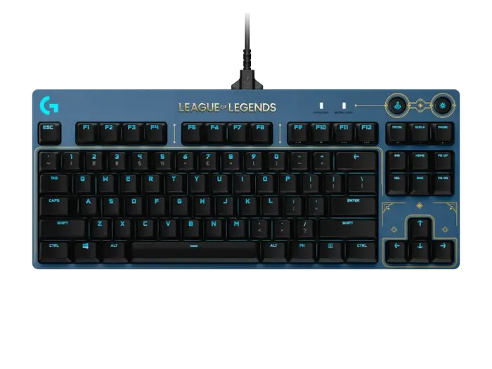 Tastatură Logitech G Pro LOL, Cu fir, Albastru - photo