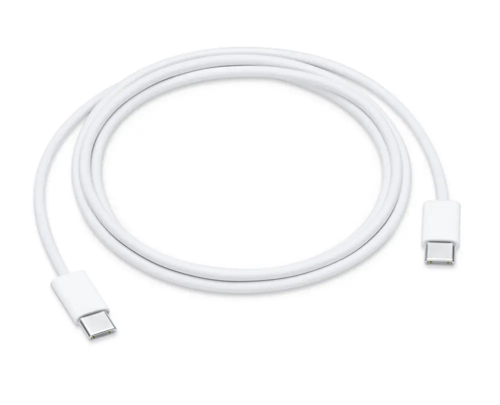 Кабель для зарядки и синхронизации Apple USB-C to Lightning Cable, USB Type-C (M)/Type-C, 1м, Белый - photo