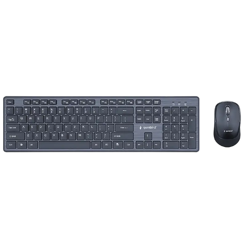 Set Tastatură + Mouse Gembird KBS-WCH-04-RU, Fără fir, Negru - photo