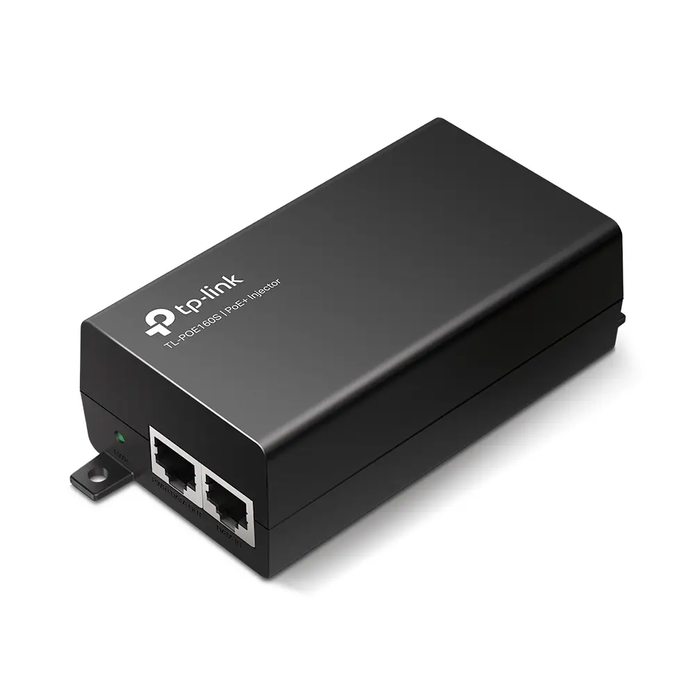 PoE Dual Gigabit port PoE supplier Adapter, TL-PoE160S, IEEE 802.3af/at compliant, 30W, plastic case - photo