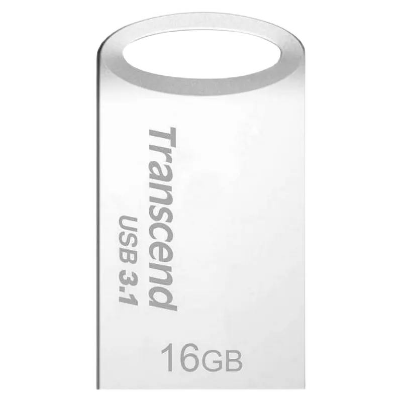USB Flash накопитель Transcend JetFlash 710, 16Гб, Серебристый - photo