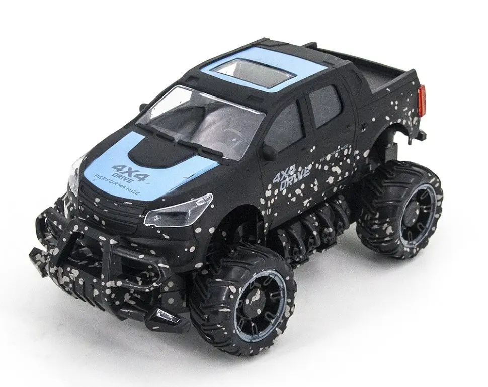 Jucărie cu telecomandă Crazon 4CH Off-Road Car, 1:18, Negru/Albastru (17MUD21B) - photo