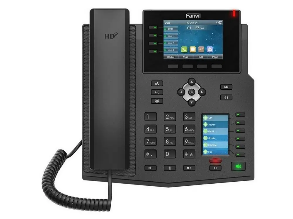 Fanvil X5U Black, High-end IP phone, Colour Display - photo