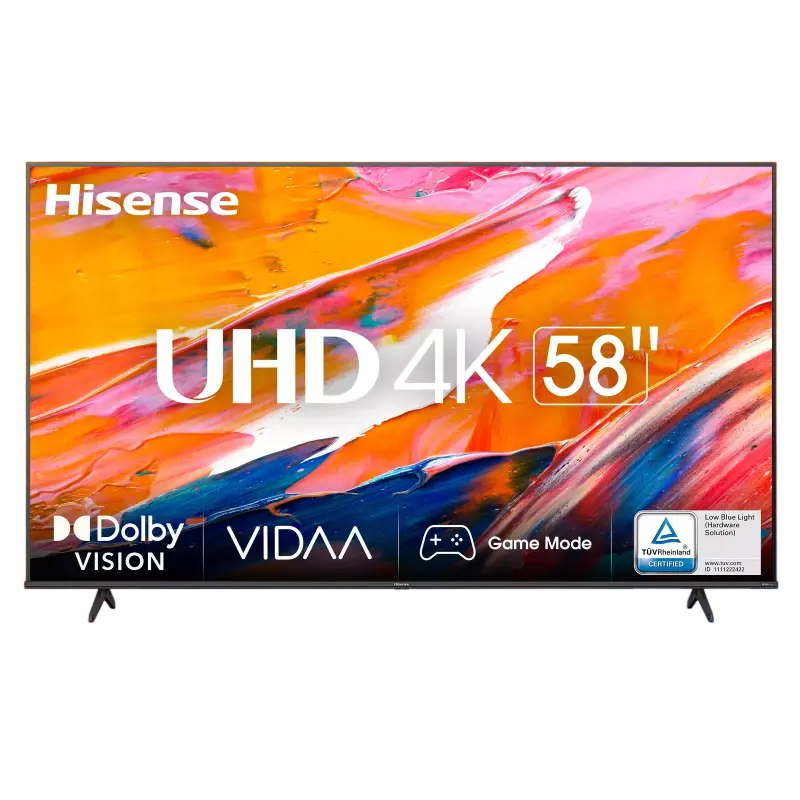 58" LED SMART TV Hisense 58A6K, 3840x2160 4K UHD, VIDAA U6.0, Negru - photo
