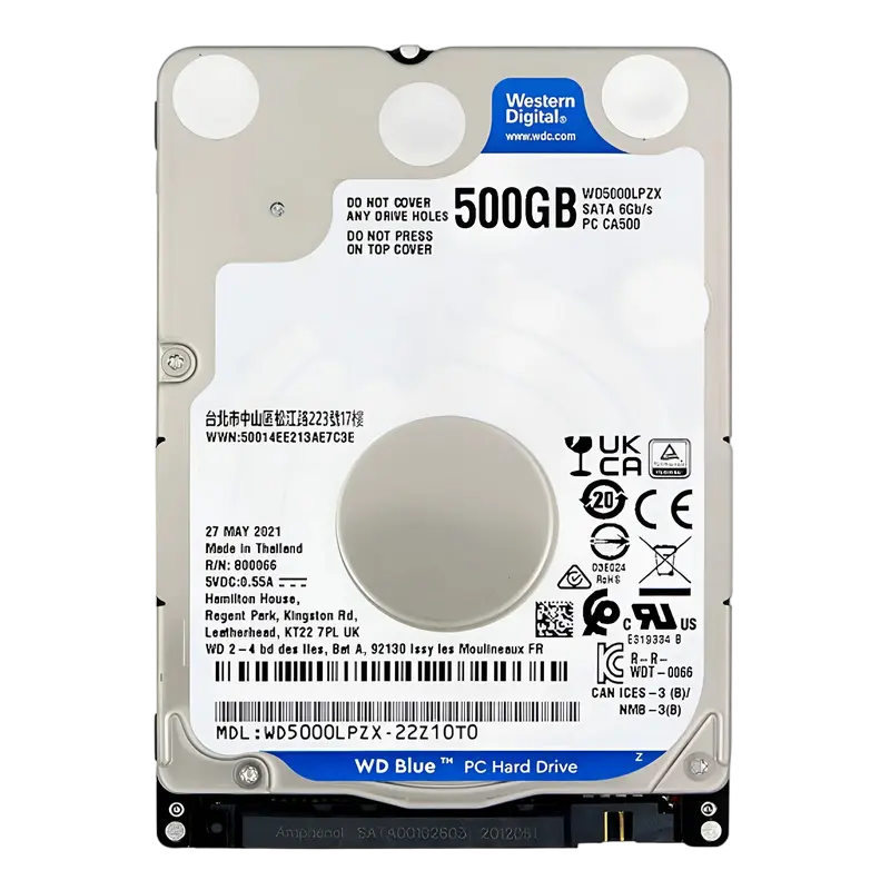 Жесткий диск Western Digital WD Blue, 2.5", 500 ГБ <WD5000LPZX> - photo