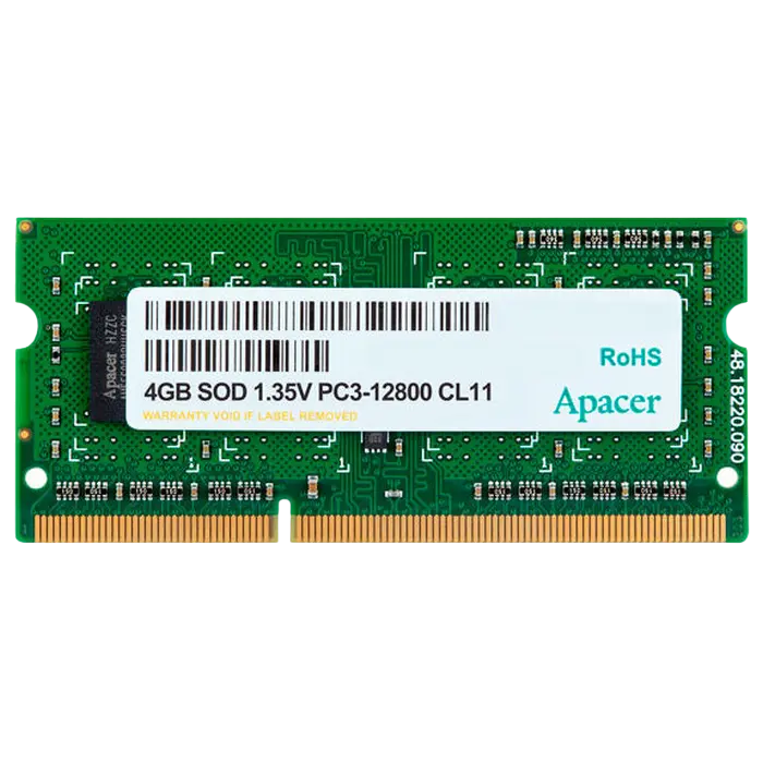 Memorie RAM Apacer AS04GFA60CATBGJ, DDR3 SDRAM, 1600 MHz, 4GB - photo