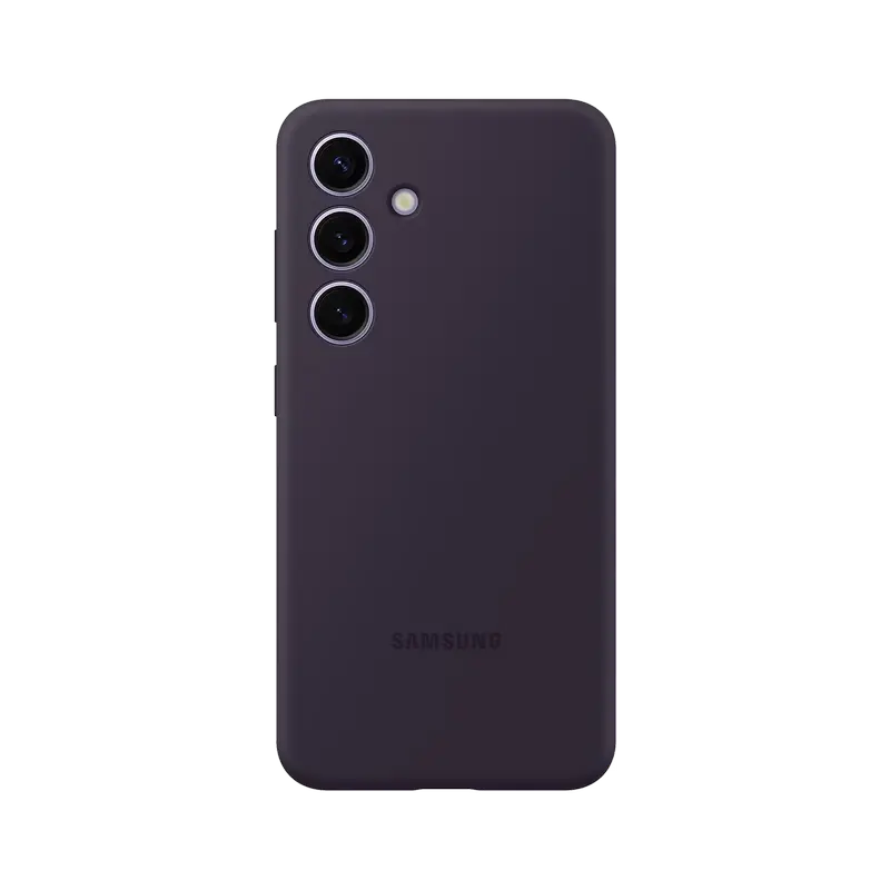 Чехол Samsung Silicone Cover Galaxy S24, Темно-фиолетовый - photo