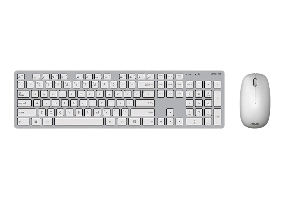 Клавиатура и мышь ASUS W5000, Беспроводное, Белый - photo