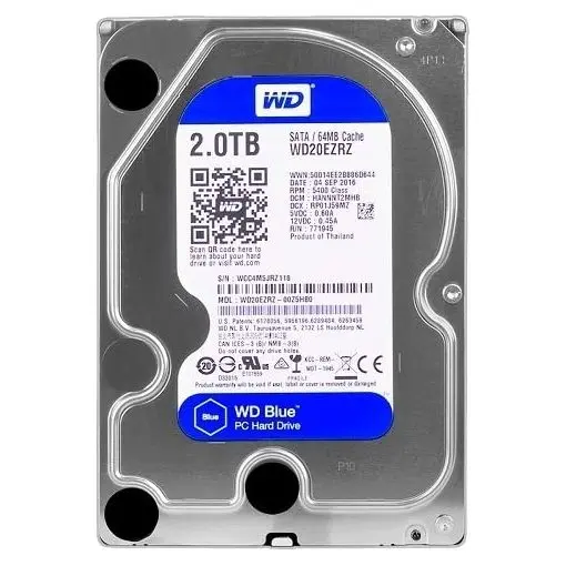 3.5" HDD  2.0TB-SATA-  64MB   Western Digital "Blue (WD20EZRZ)" - photo