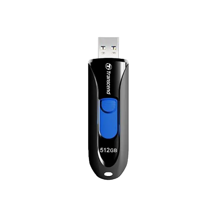Memorie USB Transcend JetFlash 790, 512GB, Negru/Albastru - photo