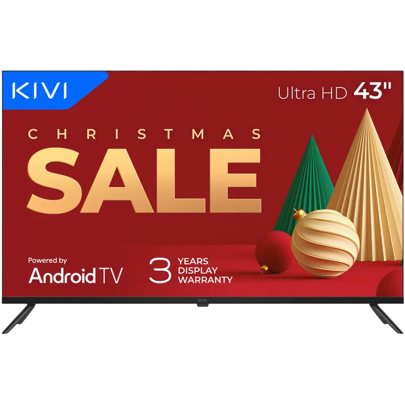 43" QLED SMART TV KIVI 43U770QB, 3840x2160 4K UHD, Android TV, Negru - photo