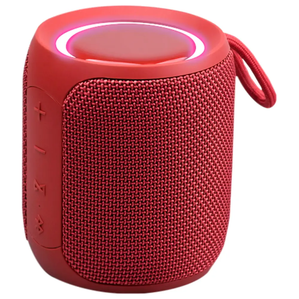 Portable Speaker X-music Mini Q08S, Red, waterproof IP67, TWS, 2500mAh, 16W, AUX, Type-C - photo
