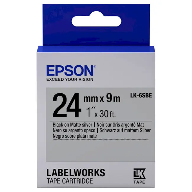 Cartuş de bandă Epson LK-6SBE, 24 mm x 9 m - photo