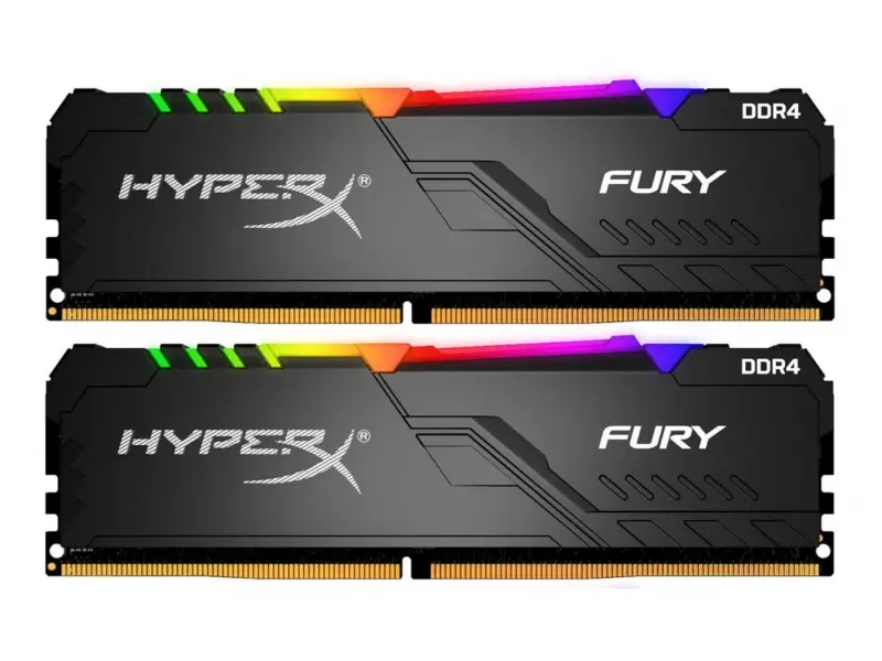 32GB DDR4-3200MHz  Kingston HyperX FURY RGB (Kit of 2x16GB) (HX432C16FB3AK2/32), CL16-18-18, 1.35V - photo