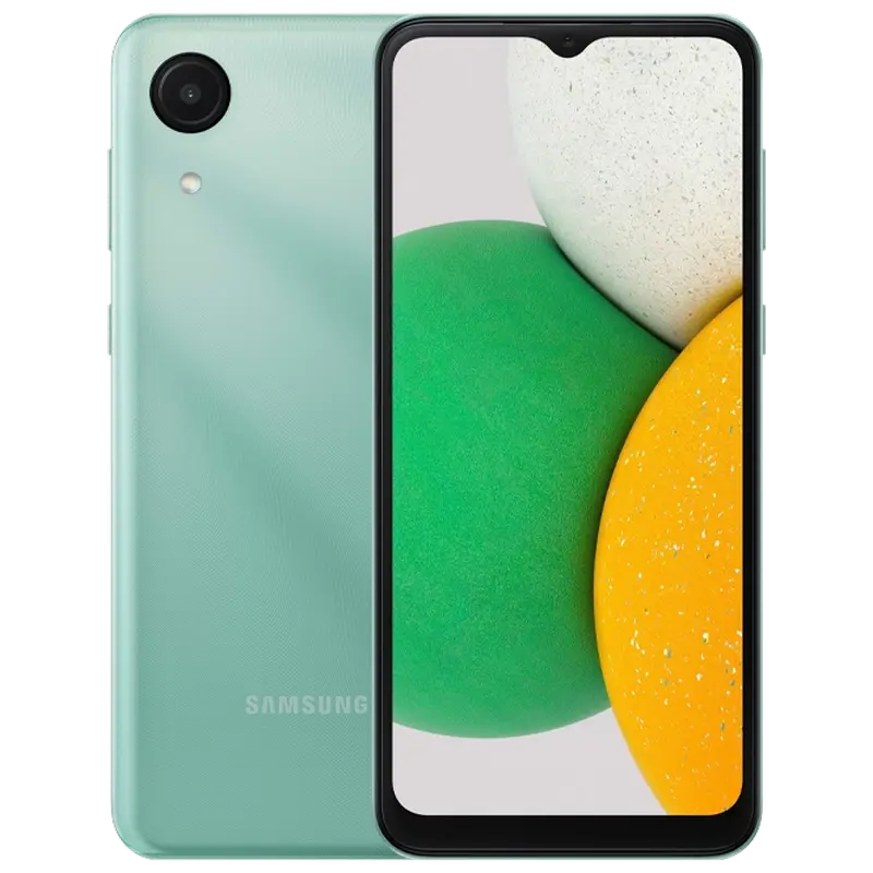 Смартфон Samsung Galaxy A03 Core, 2Гб/32Гб, Мятный - photo