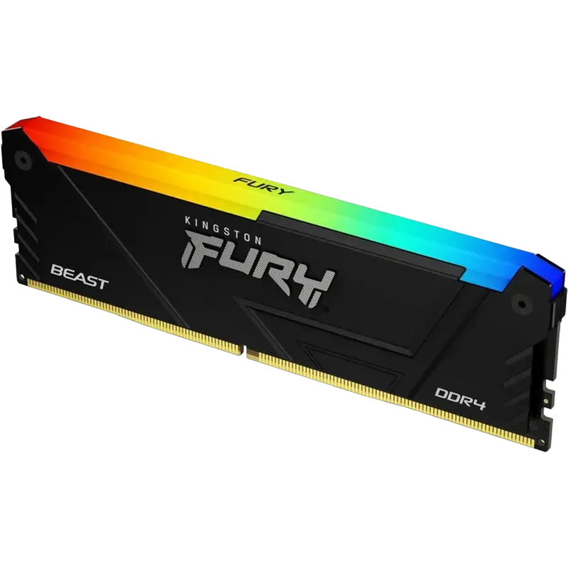 Memorie RAM Kingston FURY Beast RGB, DDR4 SDRAM, 3200 MHz, 16GB, KF432C16BB12A/16 - photo
