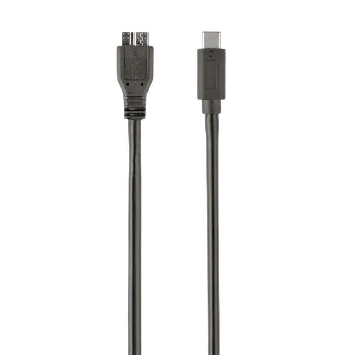 Кабель для зарядки и синхронизации Cablexpert CCP-USB3-mBMCM-1M, USB Type-C/micro-USB, 1м, Чёрный - photo