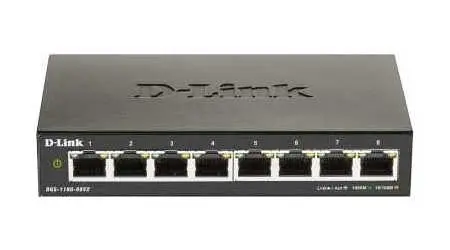 Сетевой коммутатор D-Link DGS-1100-08V2/A1A, 8x 10/100/1000 Мбит/с - photo