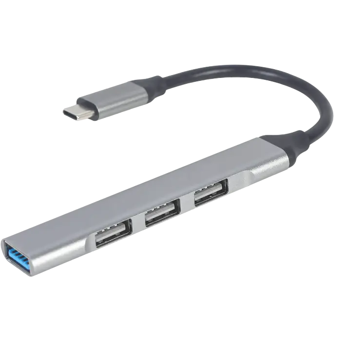 USB-концентратор Gembird UHB-CM-U3P1U2P3-02, Серебристый - photo