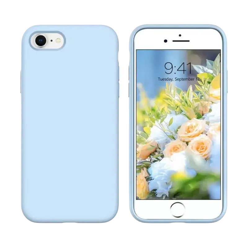 Чехол Xcover iPhone 7/8/SE 2020 - Liquid Silicone, Голубой - photo