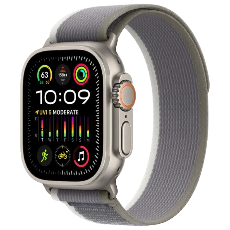 Ceas inteligent Apple Watch Ultra 2, 49mm, Verde | Gri - photo