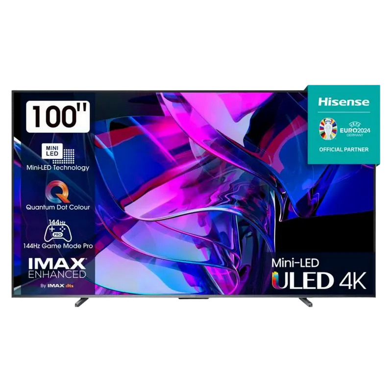 100" LED SMART Телевизор Hisense 100U7KQ, 3840x2160 4K UHD, VIDAA U7.0, Серый - photo