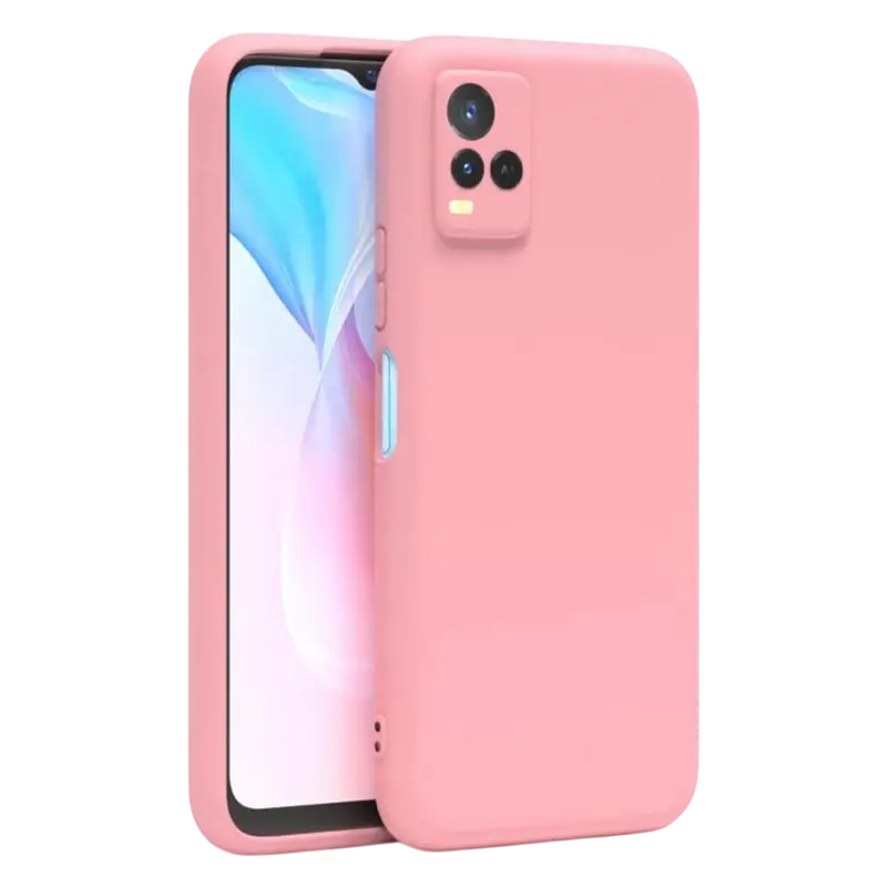 Husă Xcover Vivo Y21 - Liquid Silicone, Roz - photo