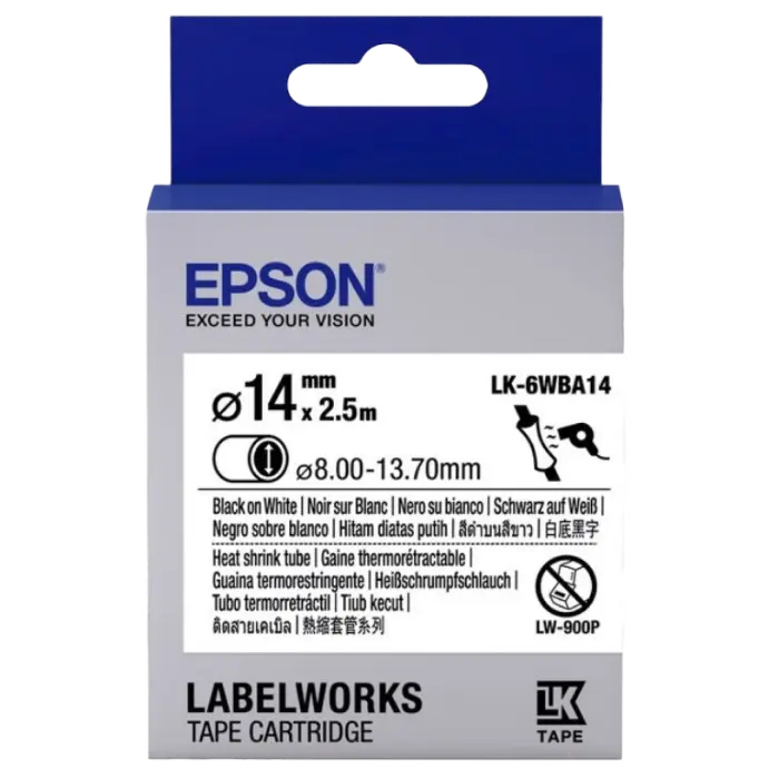 Cartuş de bandă Epson LK-6WBA14, 24 mm x 2,5 m - photo