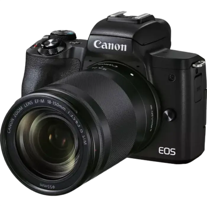 Aparat Foto Mirrorless Canon EOS M50 Mark II + EF-M 18-150 IS, Negru - photo