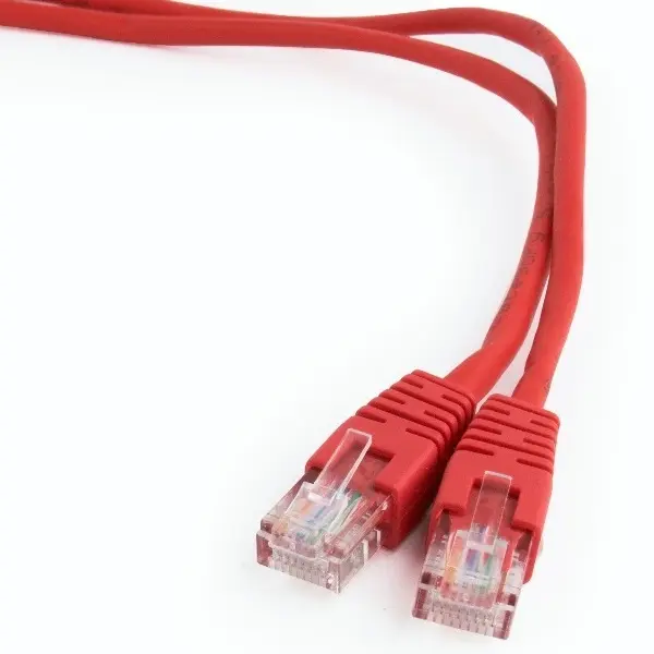 Patch cord Cablexpert PP12-0.25M/R, CAT5e UTP, 0,25m, Roșu - photo