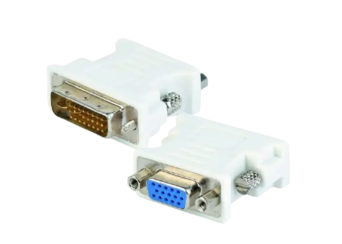 Видеоадаптер Cablexpert A-DVI-VGA, DVI-I (M) - VGA D-Sub (F), Белый - photo