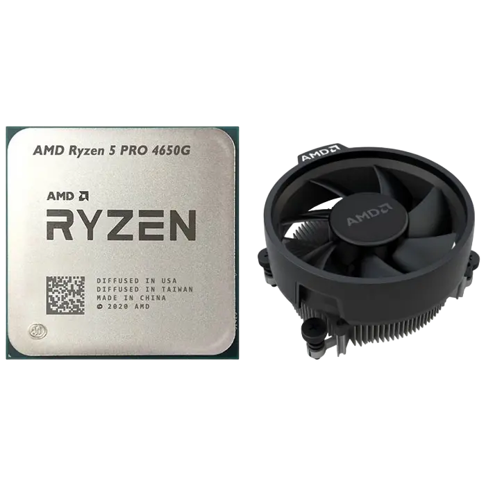 Процессор AMD Ryzen 5 PRO 4650G, AMD Radeon 7 Graphics, 7 GPU cores, Кулер | OEM+Cooler - photo