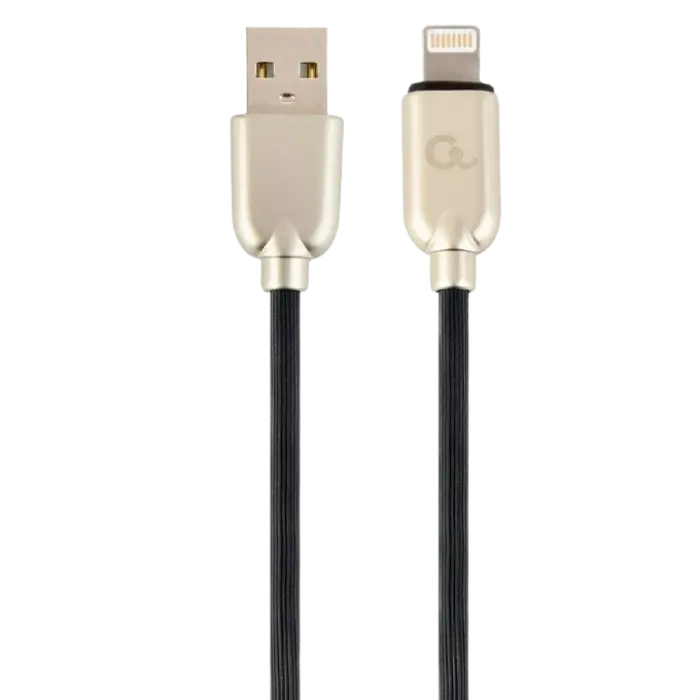 Cablu încărcare și sincronizare Cablexpert CC-USB2R-AMLM-2M, USB Type-A/Lightning, 2m, Negru - photo