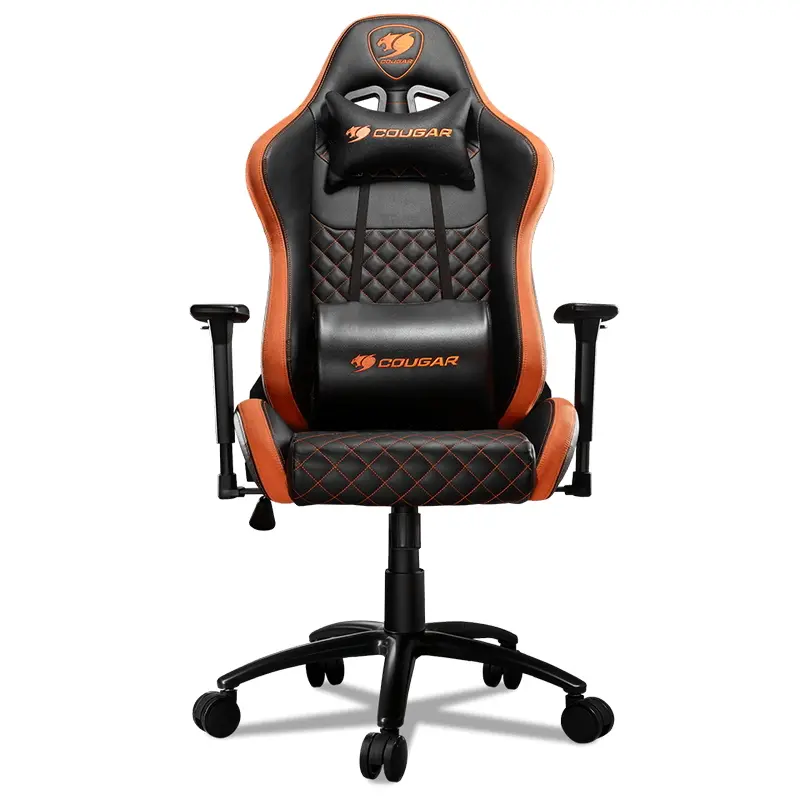 Scaun Gaming Cougar Armor Pro, PVC Piele, Negru/Portocaliu - photo