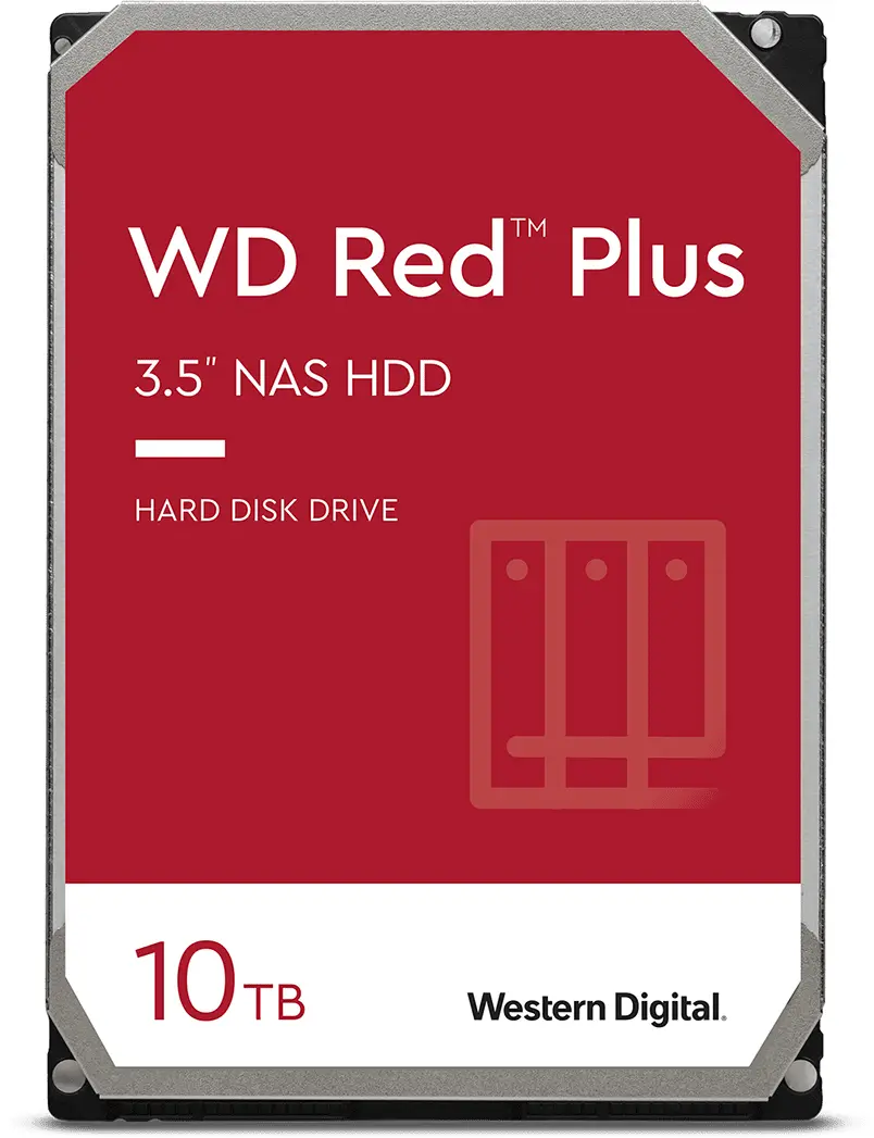 3.5" HDD 10.0TB-SATA- 256MB Western Digital  "Red Plus (WD101EFBX)", NAS, CMR - photo