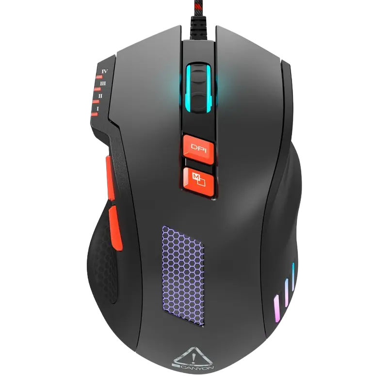 Gaming Mouse Canyon Corax II, Negru - photo