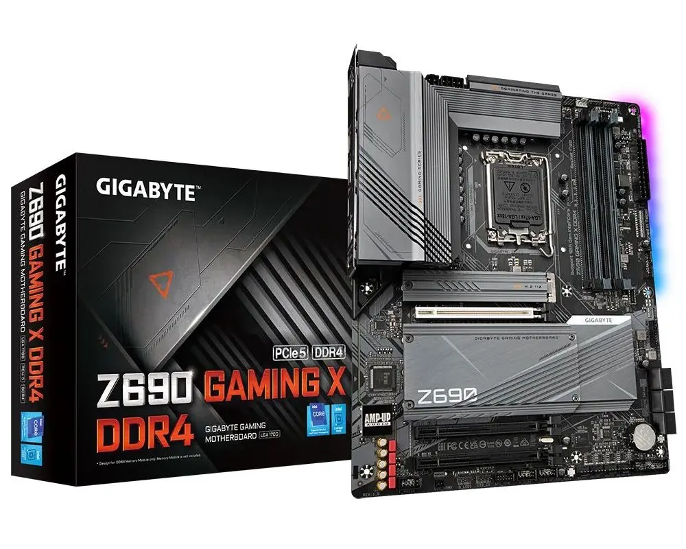 Материнская плата Gigabyte Z690 GAMING X DDR4, LGA1700, Intel Z690, ATX - photo