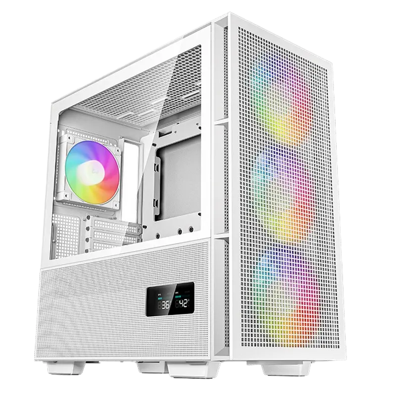 Компьютерный корпус Deepcool CH560 Digital WH, Midi-Tower, Без блока питания, Белый - photo