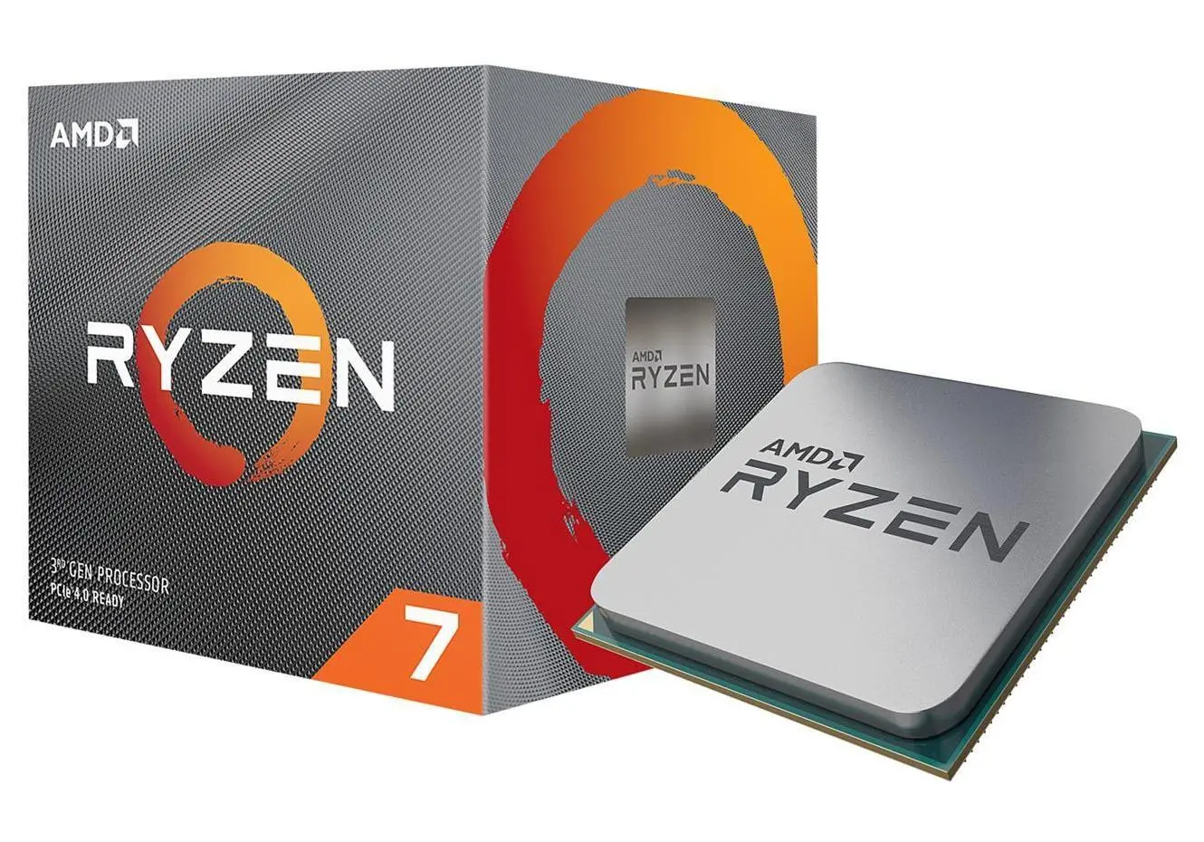 Процессор AMD Ryzen 7 3700X, Wraith Prism RGB | Tray - photo