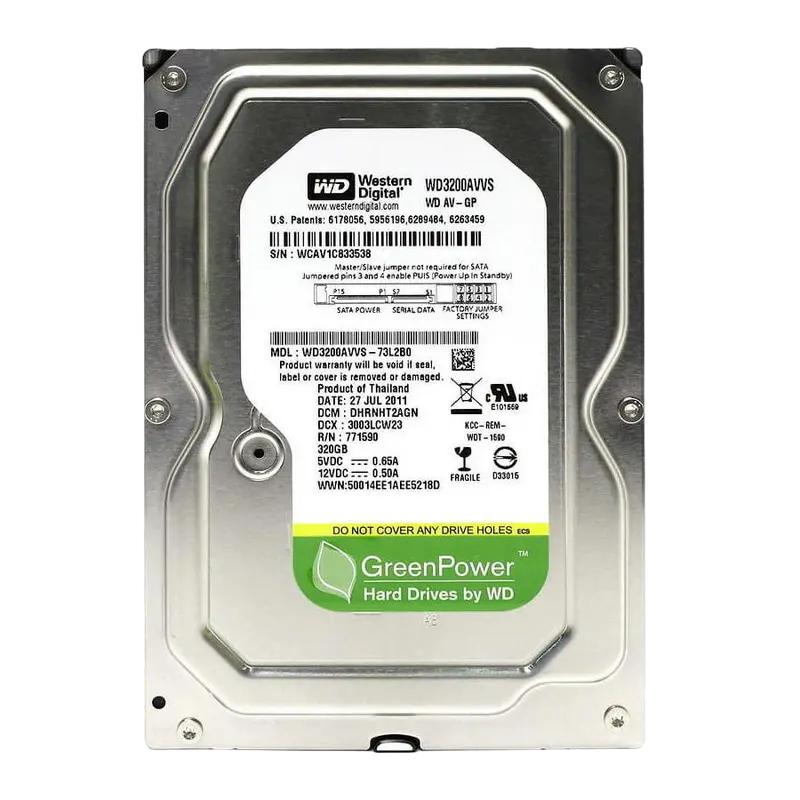 Жесткий диск Western Digital WD AV-GP, 3.5", 320 ГБ <WD3200AVVS> - photo