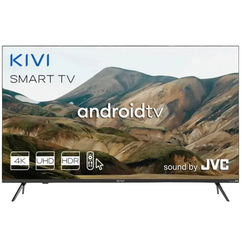 50" LED SMART TV KIVI 50U740LB, 3840x2160 4K UHD, Android TV, Negru - photo