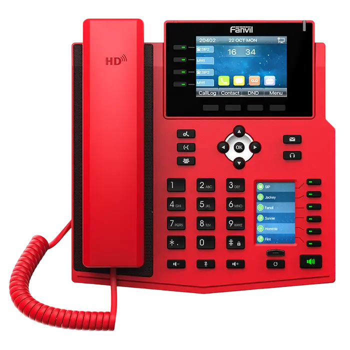 Telefon IP Fanvil X5U-R, Roșu - photo