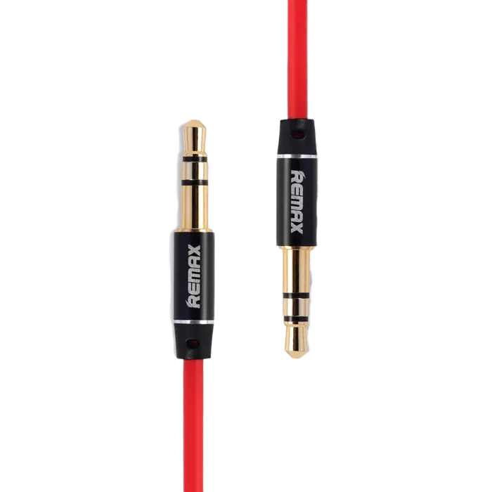 Cablu audio Remax L100, 3.5 mm - 3.5 mm, 1m, Roșu - photo