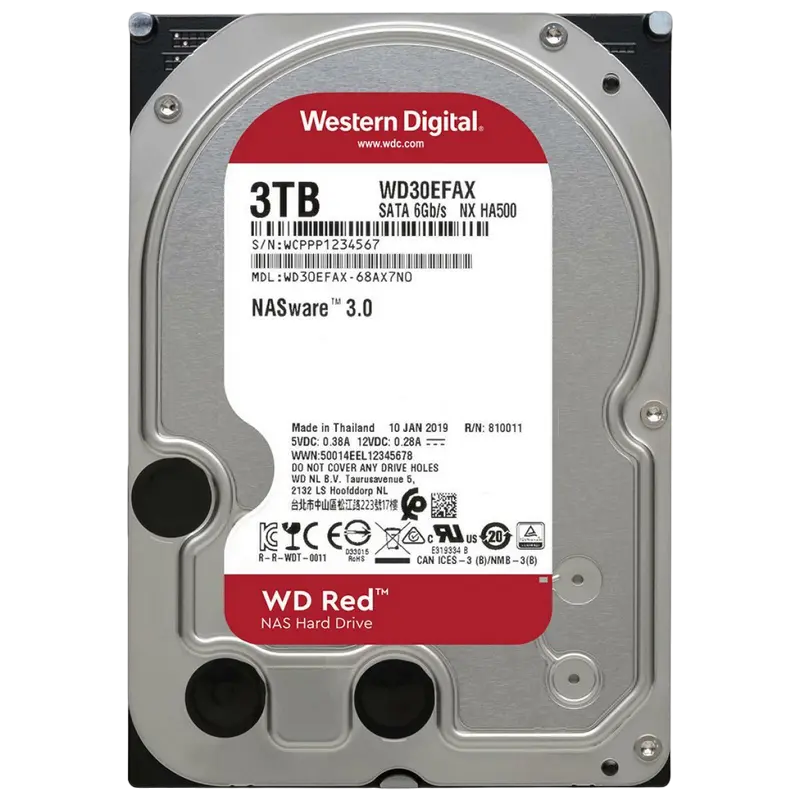 Жесткий диск Western Digital WD Red, 3.5", 3 ТБ <WD30EFAX> - photo