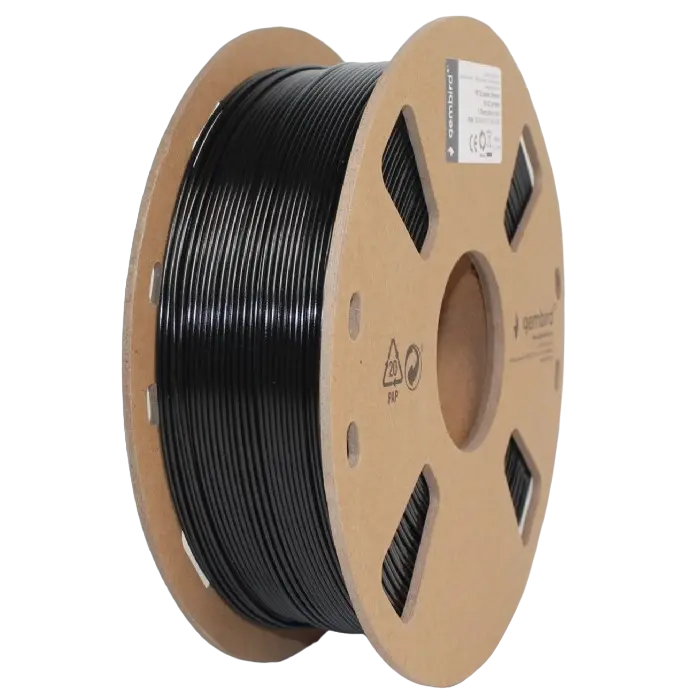 Filament pentru imprimantă 3D Gembird 3DP-PETG1.75-01-BK, PETG, Negru , 1.75 mm, 1kg - photo