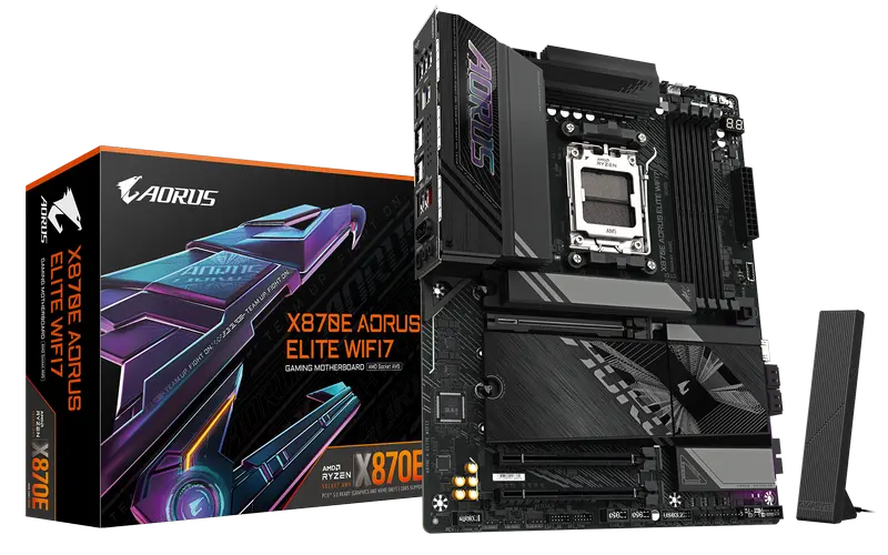 Placă de bază Gigabyte X870E A ELITE WIFI7, AM5, AMD X870E, ATX - photo